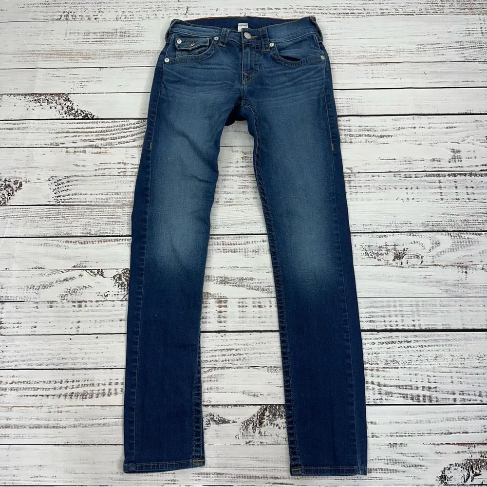 True Religion Men’s size 28 x 33 Skinny Flap Stretch Jeans